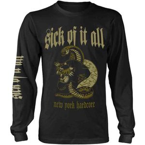 Sick Of It All Longsleeve shirt -XXL- Panther Zwart