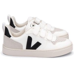 Veja V10 Velcro CWL junior schoenen wit