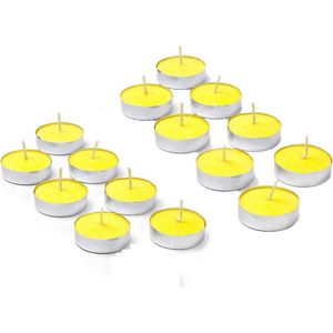 Citronella geurkaars theelichten - 30x - waxinelichtjes - 4 branduren
