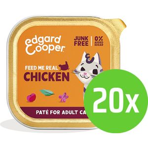 Edgard & Cooper Adult Paté Freerun Chicken 85 gram - 20 kuipjes