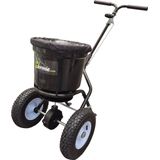 Professionele meststofstrooier - strooiwagen - Hermie 23 liter - inclusief scherm en regenhoes - Ideaal voor strooien van grote oppervlaktes >1000m² - strooikar - strooiwagen gazon - strooiwagen graszaad - meststof strooier - zout strooier