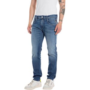 Replay Heren Jeans Broeken ANBASS slim Fit Blauw 29W / 32L Volwassenen