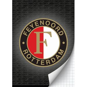Feyenoord schrift A4 ruit antraciet