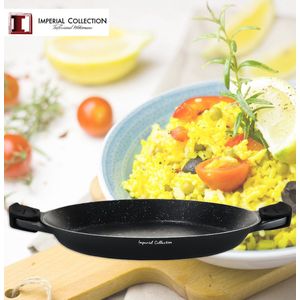 Imperial Collection 44cm Paella Pan with Silicone Handles
