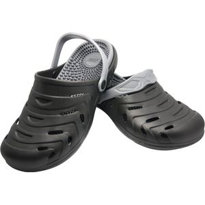 Happy Shoes Massage Clogs – maat 37 – zwart – Pantoffels, slippers en sloffen voor mannen en vrouwen – uitneembare zool