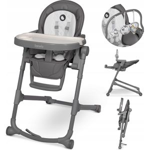 Lionelo Kinderstoel Cora Plus 2in1 -15 kg - Klapstoel met wipfunctie tot 9 kg - Speelgoedboog