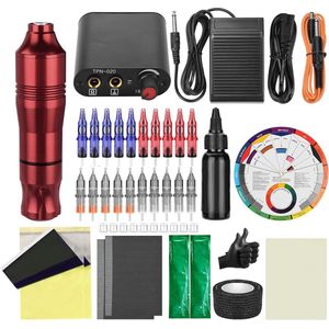 Tattoo Pen Machine Wireless Battery Tattoo cartridge Needles Tattoo Ink Complete Tattoo Machine Kit for Tattoo