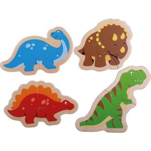 Bigjigs Two Piece Puzzles - Dinosaur