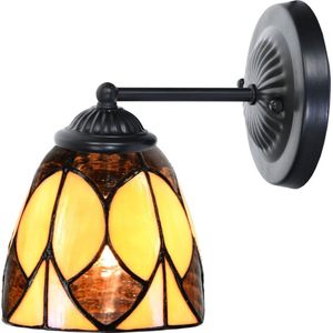 Art Deco Trade - Tiffany wandlamp zwart met Parabola Small