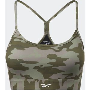 Reebok Sport BH model Lux Skinny Bra Dames - Leger Print - Maat M