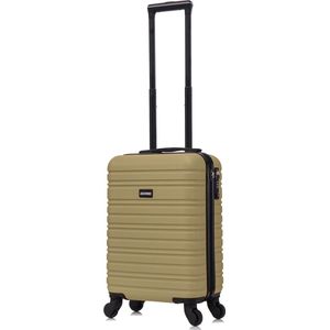 BlockTravel handbagage reiskoffer XS met wielen afneembaar 29 liter - inbouw TSA slot - lichtgewicht - olijf groen