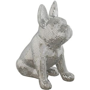 Decoratieve figuren Home ESPRIT Zilverkleurig Hond 28 x 17 x 33 cm