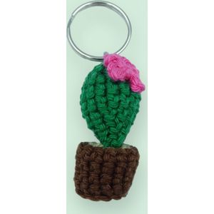 Knuffelsenzo - Cactus - Sleutelhanger - Gehaakt - Kado - Geschenk - Tassenhanger