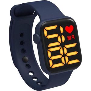 Fitnesstracker - Elektronisch Kinderhorloge LED Waterdicht - Vierkant Touchscreen - Kinderen Sport - Smartwatch .