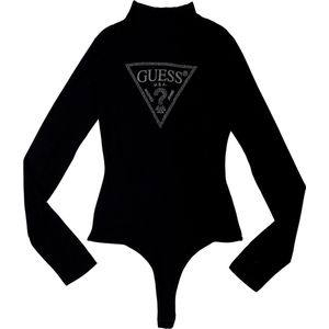 Guess LS Evelyn Logo Body Dames - Zwart - Maat S