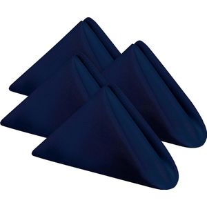 Doekservetten [24 Pak, Blauw] 43x43cm, 100% Polyester Diner Servetten met Omzoomde Randen, Wasbare Servetten Ideaal voor Partijen, Bruiloften en Diners