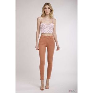 Broek Toxik3 hoge taille slim fit abrikoos L1700