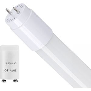 LED TL Buis - T8 G13 - Velvalux - 120cm - 18W 2160lm - 840 Natuurlijk Wit 4000K | Vervangt 134W