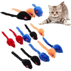 10 Stuks Speelgoed Voor Katten - Muis - Muizen - Multicolor - Speelgoedmuis - Poes