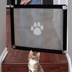 Hondenbarrières, deurbeschermingshekje voor honden, traphekje zonder boren, afsluitrooster voor honden, Magic Gate voor huisdieren, honden en katten, 100 x 80 cm