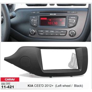 2-DIN KIA CEE'D 2012+ (Left wheel / Black) inbouwpaneel Audiovolt 11-421