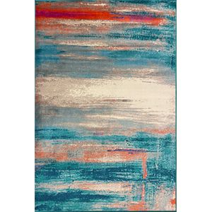 Aledin Carpets Havana - Vloerkleed 160x230 cm - Modern - Laagpolig - Turquoise - Tapijten woonkamer