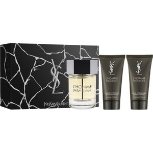 Yves Saint Laurent L'Homme Giftset - 100 ml eau de toilette spray + 50 ml showergel + 50 ml aftershave balm - cadeauset voor heren