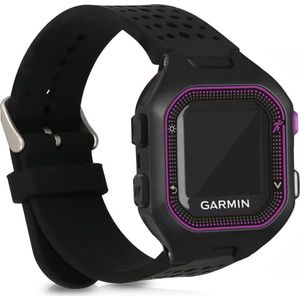 kwmobile bandje geschikt voor Garmin Forerunner 25 (L - 40 x 47 x 13.9 mm) - Armband voor fitnesstracker in zwart - Horlogeband