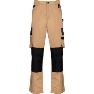 WK. Designed To Work Tweekleurige heren werkbroek WK742 - Camel / Black - 54 NL (48 FR)