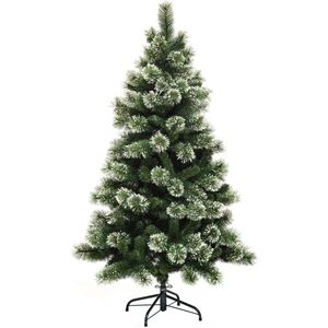 4Goodz kunstkerstboom Gracious Frosted Pine - 150 cm - Groen/Wit