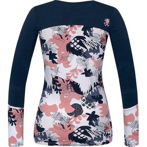 Rafiki T-shirt Sephira Dames Viscose Wit/roze/blauw Maat 42