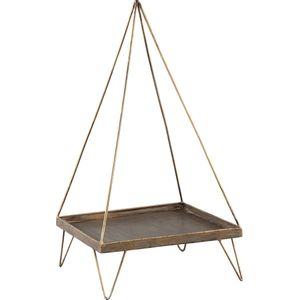 PTMD Etagere - goudkleurige schaal - presentatie voor bv kerstdecoratie