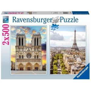 Puzzel Ravensburger Paris & Notre Dame 2 X 500 Onderdelen