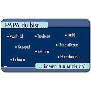 Kesper 32319, set van 2, Ontbijtplankje, Papa du bist..., Melamine
