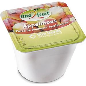 One2Fruit - Appelmoescups - 120 x 100 gram