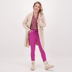 Roze Broek/Pantalon van Je m'appelle - Dames - Travelstof - Maat 44 - 6 maten beschikbaar