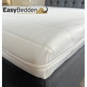 EasyBedden® Topper - Topdekmatras 130x200 - Koudschuim - Hybrid GEL  - Luxe Tijk - 6 cm dik - Orthopedisch - Actie !!!