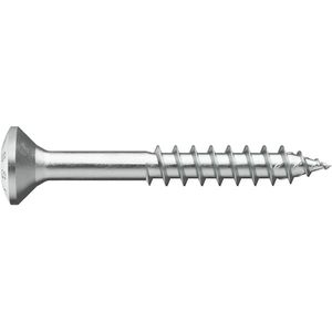 Wurth - ASSY 4 A2 RCS RVS A2 DD verzonken lenskop RW - ASSY® 4 A2 RCS houtgevelschroef A2 roestvast staal blank deeldraad verzonken lenskop - x 250 st - Interne aandrijving RW20