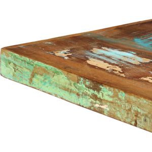 The Living Store Eettafel Vintage Massief Gerecycled Hout - 140 x 70 x 75 cm - Industriële Stijl