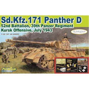 1:35 Dragon 6867 Sd.Kfz.171 Panther D 52nd Battalion - 39th Panzer Regiment Kursk Offensive - July 1943 Plastic Modelbouwpakket