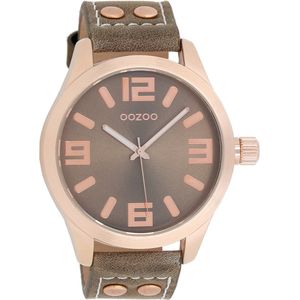 OOZOO Timepieces Polshorloge - C1158 - Taupe - 46 mm