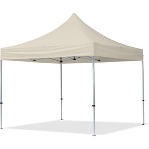 3x3 m Easy Up partytent Vouwpaviljoen, ECONOMY alu 32mm, crème