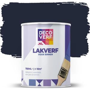 Decoverf lakverf nachtblauw, 750ml