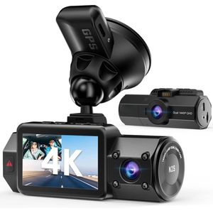 Dashcam - Dashcam Voor Auto - 4K - GPS - Infrared Night Vision