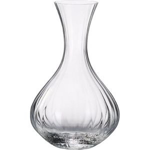 Karaf - decanter- jug - WATERFALL voor water en wijn - Bohemia Kristal - waterkan met optic - schenkkan 1500ml