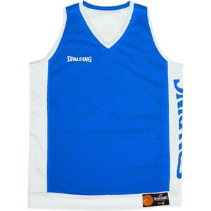 Spalding Reversible Shirt Kinderen - Royal / Wit | Maat: 152