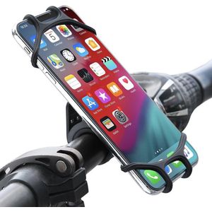 Fiets telefoonhouder | Universeel | 4 tot 6.5 inch | 360 graden draaibaar | Rekbaar | Makkelijk te bevestigen