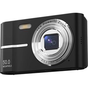 Go-shipping - Compact Camera - Fotocamera - 16x Digitale Zoom - Digitale Camera - Multifunctionele Camera- 4K - Zwart