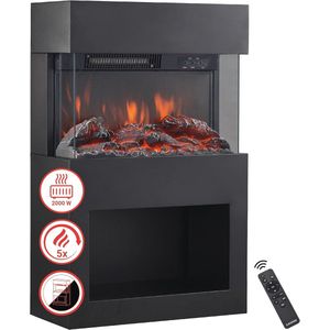 Elektrische Haard met 3D-vlameffect en Verwarming - Ideaal voor Elk Interieur