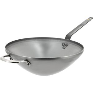 deBuyer - Mineral B wok 32cm - staal - tegengreep